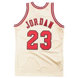 Michael Jordan Chicago Bulls 1995-96 Gold Premium Player Jersey kids 6-8 s